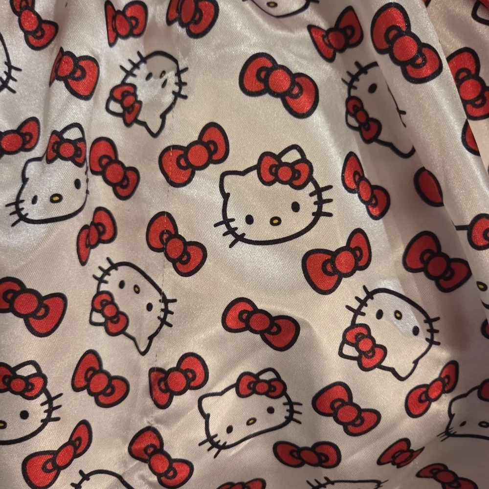 Hello Kitty Kids Costume with Red Bow and White Dress And Headband